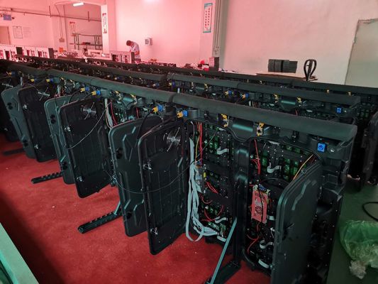 Καλή τιμή Επίδειξη 960*960mm των οδηγήσεων περιμέτρου σταδίων ποδοσφαίρου 5500cd/sqm P10 σε απευθείας σύνδεση