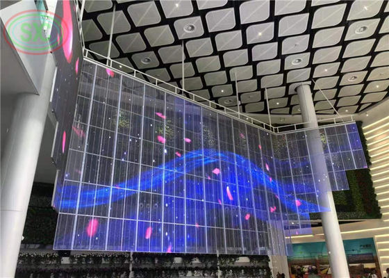 Καλή τιμή Οθόνη LED Υψηλής Ευκρίνειας Διαφανής με Διαμόρφωση Pixel 1R1G1B και Εξαιρετική Απόσταση Θέασης για Διαφημίσεις σε απευθείας σύνδεση