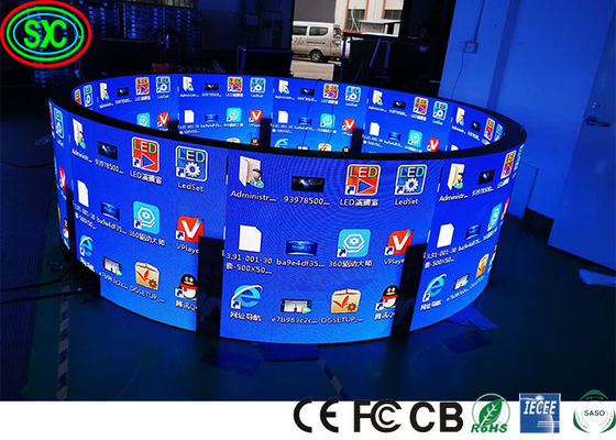 Καλή τιμή P2 P4 SMD2121 1000nits Curved Flexible Led Display 1R1G1B πλήρης χρωματικής οθόνης LED σε απευθείας σύνδεση