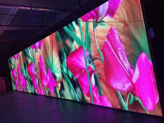 Το εσωτερικό πλήρες χρώμα γραφείων p4.81 500x500 χιλ. οδήγησε το ενοίκιο σκηνικού σκηνικού HD οθόνης