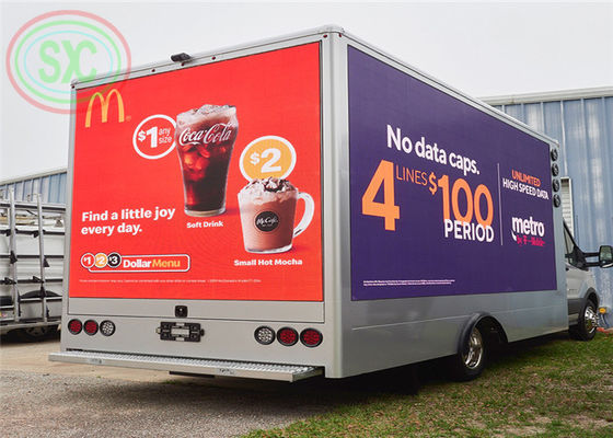 υπαίθριο πλήρες χρώμα p6 που διαφημίζει την οδηγημένη οθόνη που εγκαθίσταται σε ένα φορτηγό με την υψηλή φωτεινότητα