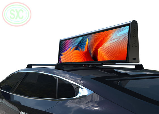 Διπλής όψης έγχρωμη LED ταξί οροφής P5 960x320mm IP67 αδιάβροχη