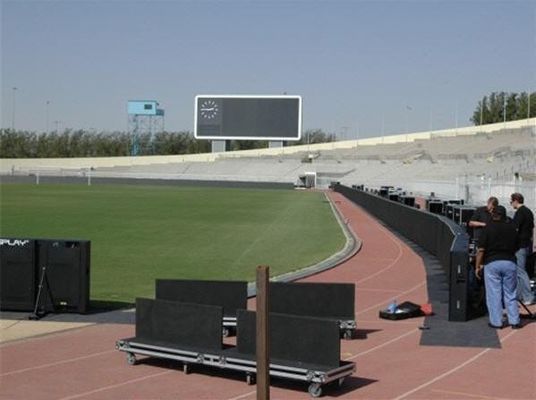 Περιφερειακή επίδειξη 960x960mm γηπέδων ποδοσφαίρου γραφείο   Οδηγημένο τηλεοπτικό ενοίκιο αδιάβροχο IP65 SMD 1R1G1B οθόνης