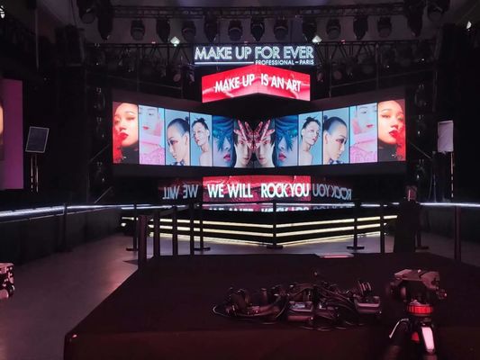 HD η εσωτερική οδηγημένη τηλεοπτική οθόνη P3.91 τοίχων ενοικίου επίδρασης για τις συναυλίες έκθεσης, 500x500mm, σύστημα Nova, 1920hz αναζωογονεί το ποσοστό