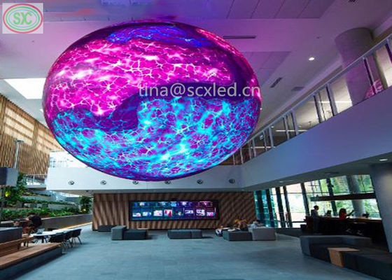 320 * 160mm Μέγεθος Μονούλης Σφαίρα LED οθόνη για εμπορικό κέντρο και εκδηλώσεις απόδοσης