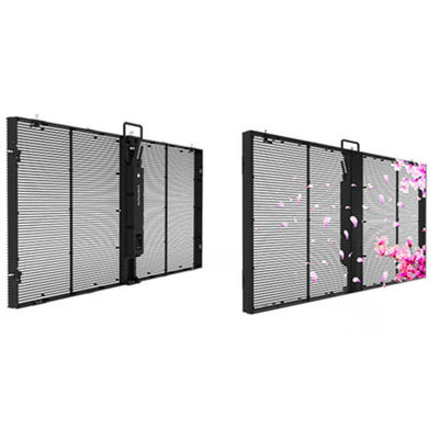 Εσωτερική οθόνη P3.9-7.8 Πλήρης χρώματος διαφανής οθόνη LED SMD καμπυλωτή οθόνη LED βίντεο τοίχος γυαλί LED οθόνη για επίδειξη