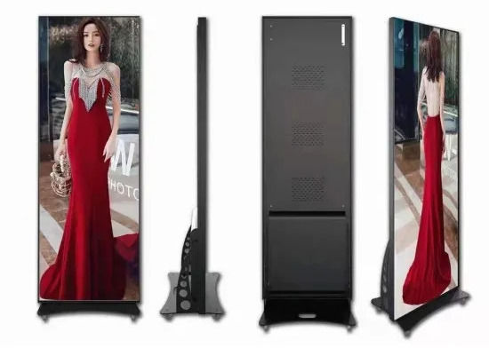 Προσαρμόσιμη οθόνη αφίσων LED με αλουμινένιο πάνελ και 192*96 μονάδα ανάλυσης 680x2000mm