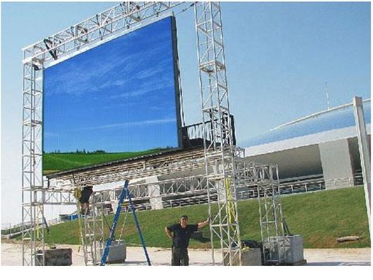 Καλή τιμή P8 Εξωτερικό κτίριο Αδιάβροχο πλήρους χρώματος LED οθόνη 8mm SMD3535 IP65 σε απευθείας σύνδεση