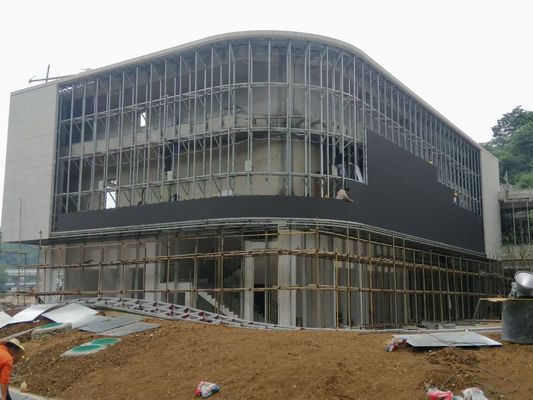 Σταθερή εμπορική οδηγημένη επίδειξης μεγάλη διαφήμισης τηλεοπτική οδηγημένη P6 οθόνη καθορισμού τοίχων υπαίθρια υψηλή