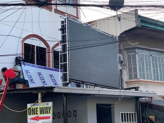 p10 υπαίθρια οδηγημένη οθόνη SMD 3535 960x960mm 2S rgb οδηγημένο pantalla εγκαταστάσεων επίδειξης IP65 αδιάβροχο σταθερό που οδηγείται