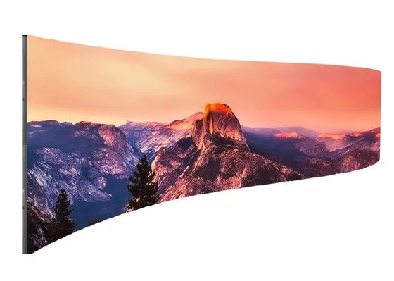 1000*500mm οδηγημένο κυρτό οθόνης πλήρες σκηνικό υπόβαθρο οθόνης χρώματος P3.91 εσωτερικό οδηγημένο