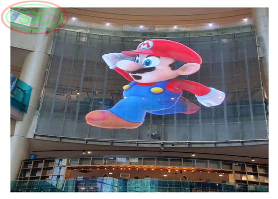 Καλή τιμή Προσαρμόσιμη διαφανής οθόνη LED με διαμόρφωση pixel 1R1G1B και επίπεδο προστασίας IP31 σχεδιασμένη για εσωτερική διαφήμιση σε απευθείας σύνδεση