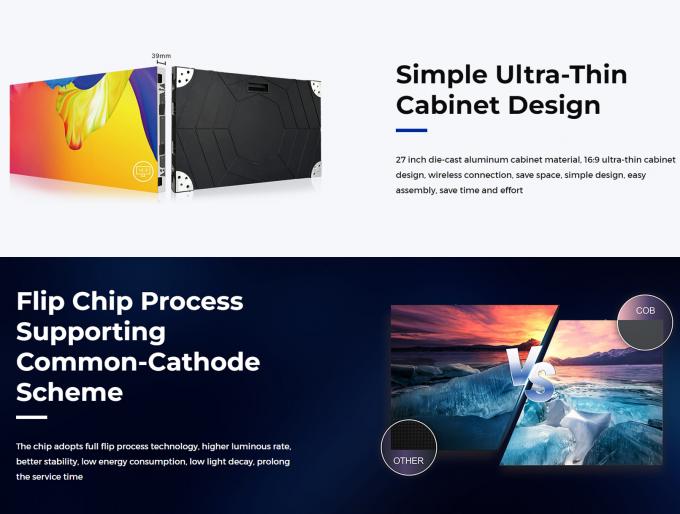 Σύστημα ελέγχου Nova Star 600*337.5mm Σκηνή LED μικρού διαστήματος για διαφήμιση 3