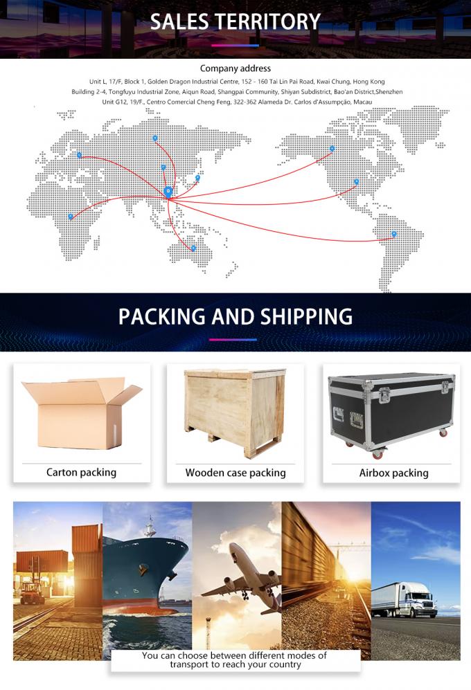 Σύστημα ελέγχου Nova Star 600*337.5mm Σκηνή LED μικρού διαστήματος για διαφήμιση 9